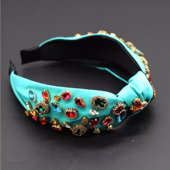 Jeweled Knot Turban Headband - Picture 6 of 7